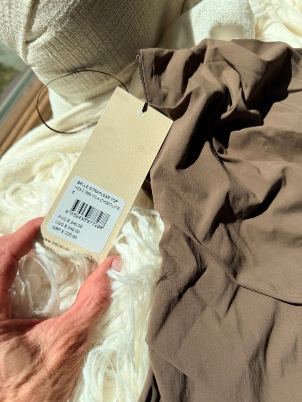 BELLE STRAPLESS TOP - Picture 2 of 3